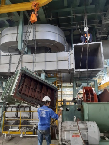 ติดตั้งมอเตอร์ใหม่อุตสาหกรรม